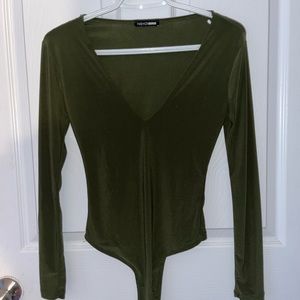 Fashion Nova Velvety Body Suit